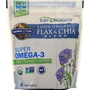 Garden Of Life Raw Organics - Flax & Chia Blend  12 oz