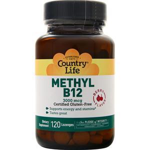 Country Life Methyl B12 (3000mcg) Berry 120 lzngs