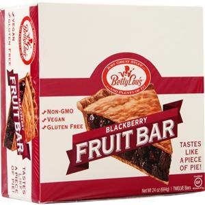 Betty Lou's Gluten Free Fruit Bar Blackberry 12 bars