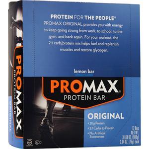 Promax Original Protein Bar Lemon Bar 12 bars