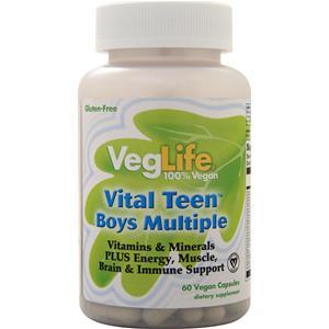 VegLife Vital Teen Boys Multiple  60 vcaps