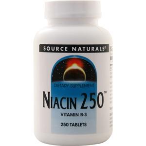 Source Naturals Niacin 250  250 tabs