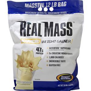 Gaspari Nutrition Real Mass Advanced Weight Gainer Vanilla Milkshake 12 lbs