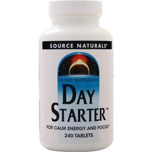 Source Naturals Day Starter - For Calm Energy and Focus  240 tabs