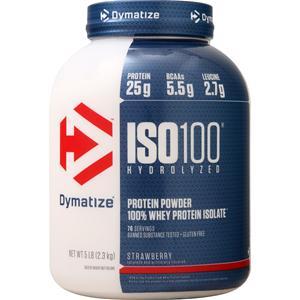 Dymatize Nutrition ISO-100 Strawberry 5 lbs