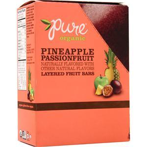 The Pure Bar Company Pure Organic Layered Fruit Bar Pineapple Passionfruit 20 bars