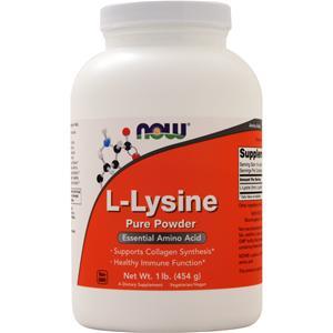 Now L-Lysine 100% Pure Powder  1 lbs