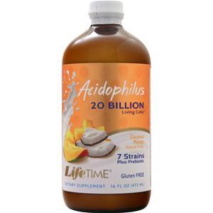 Lifetime Liquid Acidophilus (20 Billion) Coconut Mango Natural 16 fl.oz