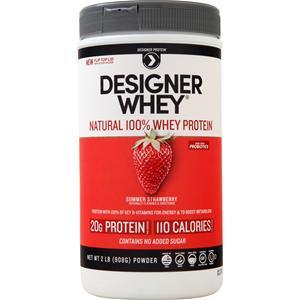 Designer Protein Designer Whey Natural 100% Whey Protein Summer Strawberry 2 lbs