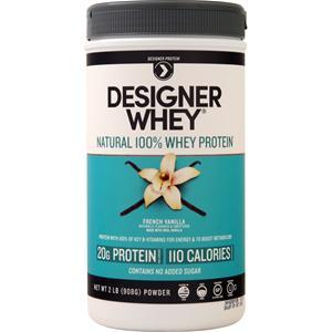 Designer Protein Designer Whey Natural 100% Whey Protein French Vanilla 2 lbs