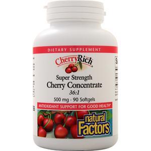 Natural Factors Cherry Rich - Super Strength Cherry Concentrate 36:1  90 sgels