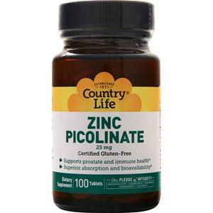 Country Life Zinc Picolinate  100 tabs