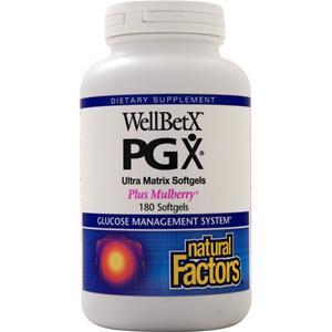 Natural Factors WellBetX PGX with Mulberry  180 sgels