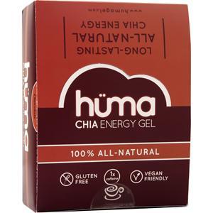 Huma Products Chia Energy Gel - 100% All Natural Chocolate 24 pckts