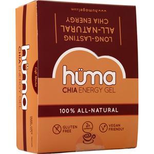Huma Products Chia Energy Gel - 100% All Natural Cafe Mocha 24 pckts