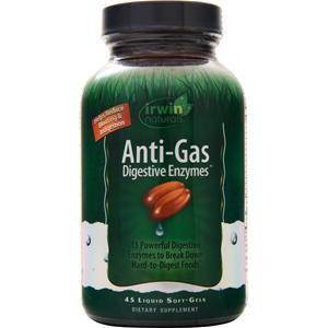 Irwin Naturals Anti-Gas Digestive Enzymes  45 sgels