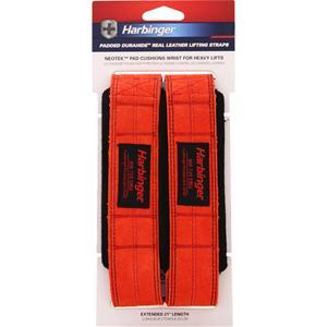 Harbinger Padded Durahide Real Leather Lifting Straps  2 strap