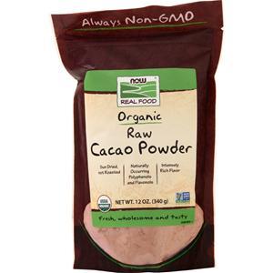 Now Organic Raw Cacao Powder  12 oz