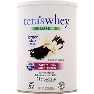 Tera's Whey Grass Fed Simply Pure Whey Protein Bourbon Vanilla 24 oz