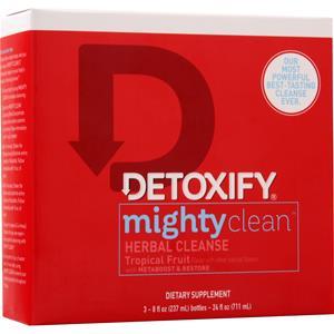 Detoxify Mighty Clean - Herbal Cleanse Tropical Fruit 3 bttls