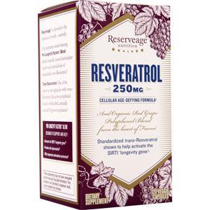 Reserveage Organics Resveratrol (250mg)  120 vcaps