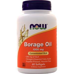 Now Borage Oil (240mg GLA)  60 sgels