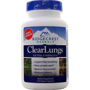 Ridgecrest Herbals ClearLungs Extra Strength  120 vcaps