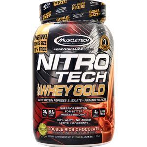 Muscletech Nitro Tech 100% Whey Gold - Performance Series Double Rich Chocolate 2.24 lbs