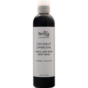 Reviva Labs Coconut Charcoal White Lava Rock Body Wash  8 fl.oz