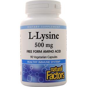 Natural Factors L-Lysine (500mg)  90 vcaps