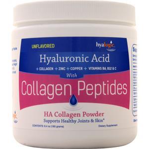 Hyalogic Hyaluronic Acid Collagen Peptides Powder Unflavored 180 grams