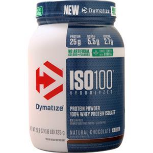 Dymatize Nutrition ISO-100 Natural Chocolate Sweetened with Stevia 1.6 lbs
