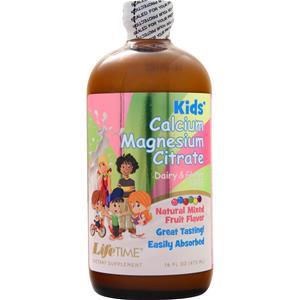 Lifetime Kid's Liquid Calcium Magnesium Citrate Natural Mixed Fruit 16 fl.oz