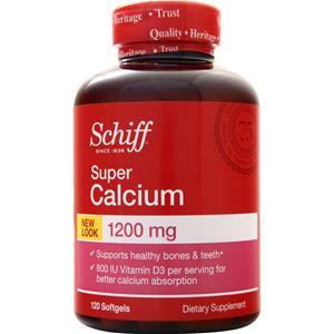 Schiff Super Calcium 1200 w/ Vitamin D  120 sgels