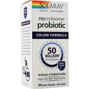 Solaray Mycrobiome Probiotic - Colon Formula  30 vcaps