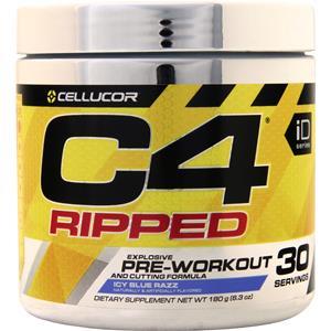 Cellucor C4 Ripped Pre-Workout - ID Series Icy Blue Razz 180 grams