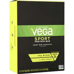 Vega Vega Sport - Protein Bar Crispy Mint Chocolate 12 bars