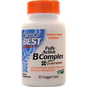 Doctor's Best Fully Active B Complex with Quatrefolic  30 vcaps