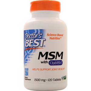 Doctor's Best MSM with OptiMSM (1500mg)  120 tabs