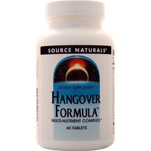 Source Naturals Hangover Formula  60 tabs