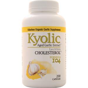 Kyolic Aged Garlic Extract Lecithin Cholesterol Formula #104  200 caps