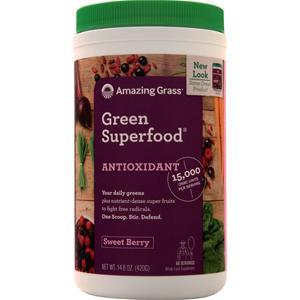 Amazing Grass Green Superfood Drink Powder Sweet Berry 14.8 oz