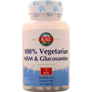 KAL 100% Vegetarian MSM & Glucosamine  60 tabs