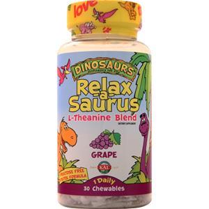 KAL Dinosaurs - Relax-a-Saurus L-Theanine Blend Grape 30 chews