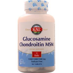 KAL Glucosamine Chondroitin MSM  90 tabs