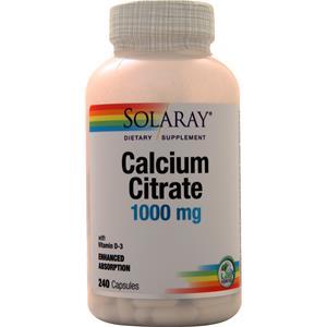 Solaray Calcium Citrate with Vitamin D-3  240 caps