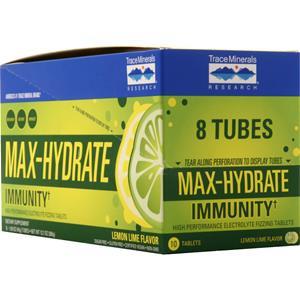 Trace Minerals Research Max-Hydrate Immunity Lemon Lime 8 unit