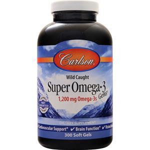 Carlson Wild Caught Super Omega-3 Gems  300 sgels