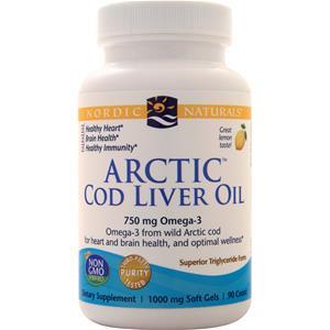 Nordic Naturals Arctic Cod Liver Oil Lemon 90 sgels