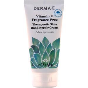 Derma-E Shea Hand Repair Cream Vitamin E Fragrance-Free 2 oz